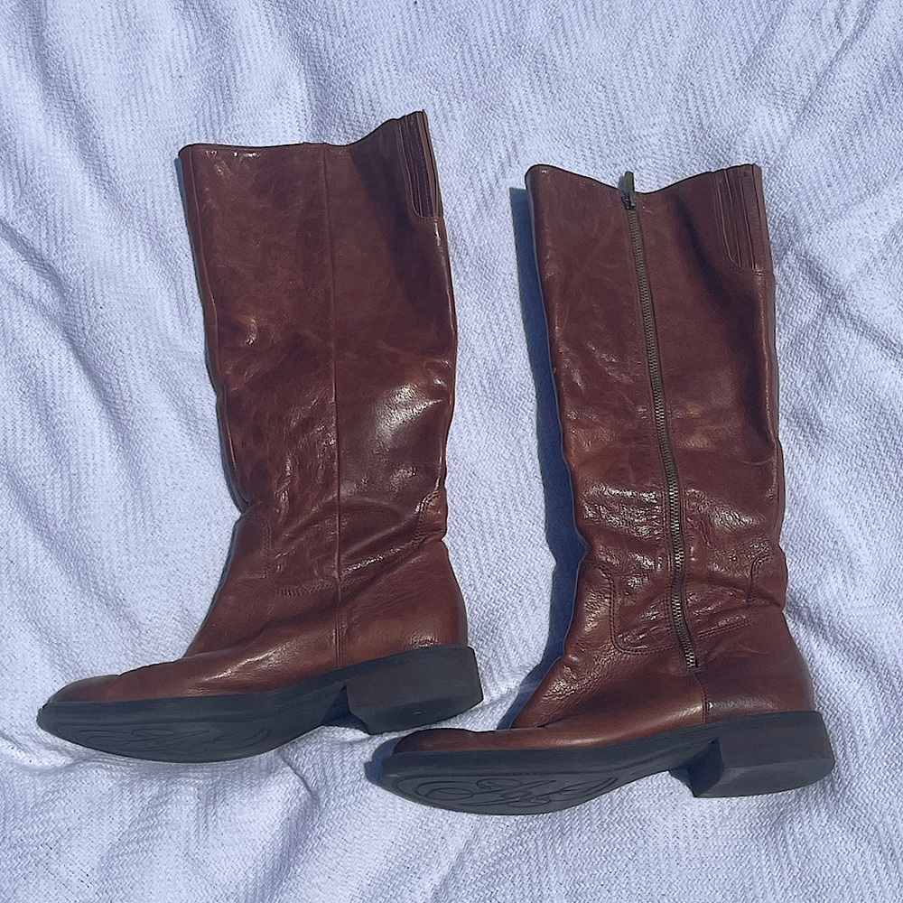 Enzo Angiolini Brown Leather Boots